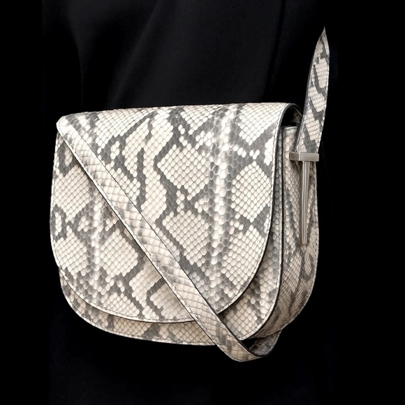 Cape Cobra Handbags - New Cape Cobra Beirut Saddle Bag, Genuine Natural Python